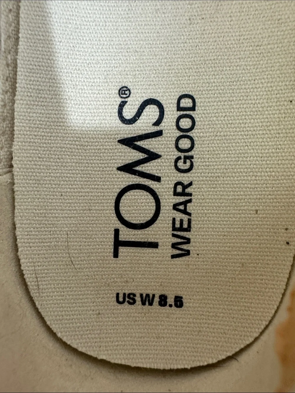 Toms Valencia Platform Slip-On Platforms Women Size 8.5 Beige Moroccan Crochet